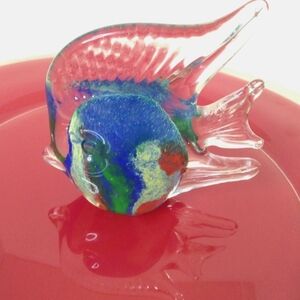 2 Murano Collectible style Tropical Fish Glass